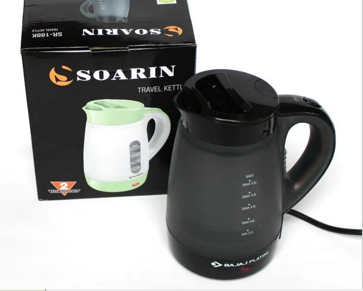 2017 Mini Portable Travel outlet power 600W electric kettle to boil