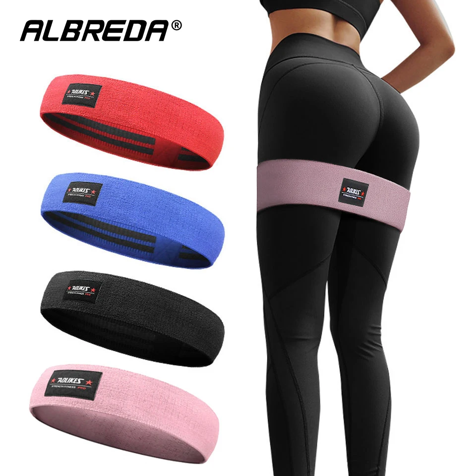 

ALBREDA Men&women Hip Resistance Bands Booty Leg Exercise Elastic Bands For Gym Yoga Stretching Training Fitness Workout AFE347