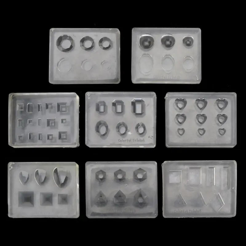 

3D Stereo Crystal Gemstone Carving Mold Nail Art Mould Template Silicone Mold