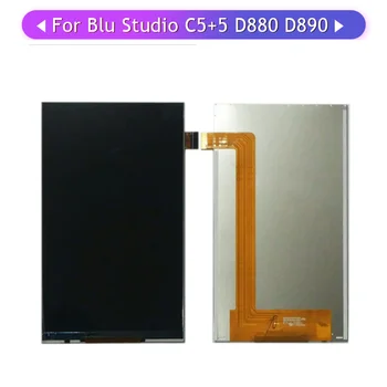 

5PCS For Blu Studio C 5+5 D880 D890 D890L D890U LCD Display only Glass Digitizer screen replacement For Blu D880 D890 single LCD