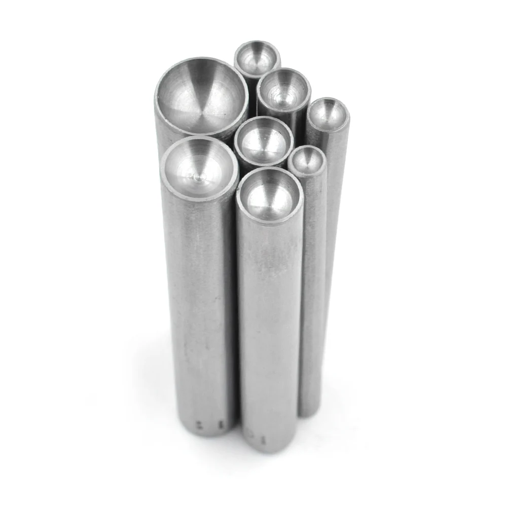 

Mushroom shape button.5mm-15mm rivet installation tool. Handmade metal rivet mold. Button installation tool. Snap mold.