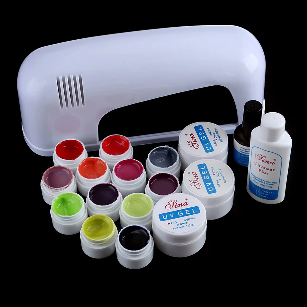 

Portable 9W Cure Lamp Dryer UV Gel Nail Tools Full Set