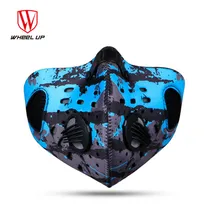 Осень-зима Велосипедный Спорт Велоспорт Маски для век Для мужчин Для женщин ветронепроницаемая Анти-туман пыль PM2.5 активированный уголь респиратор фильтр