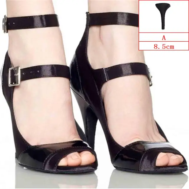 Skin Color Black Red Zapatos de baile Heels Height 4.5 8.5