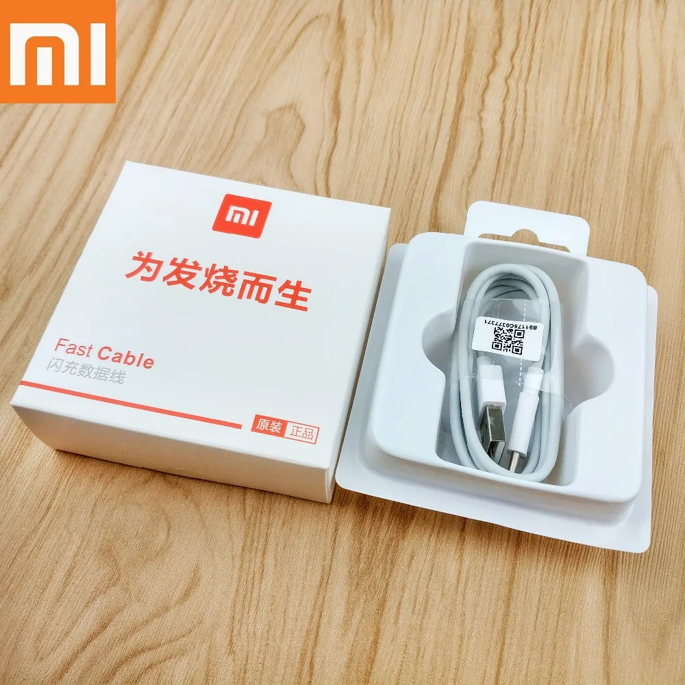Original Xiaomi MI 9 Charger cable Usb type-c 100cm white quick 3.1 fast charge data sync cable for Mi mix 3 2s 2 Mi 9 8 6 A2 A1