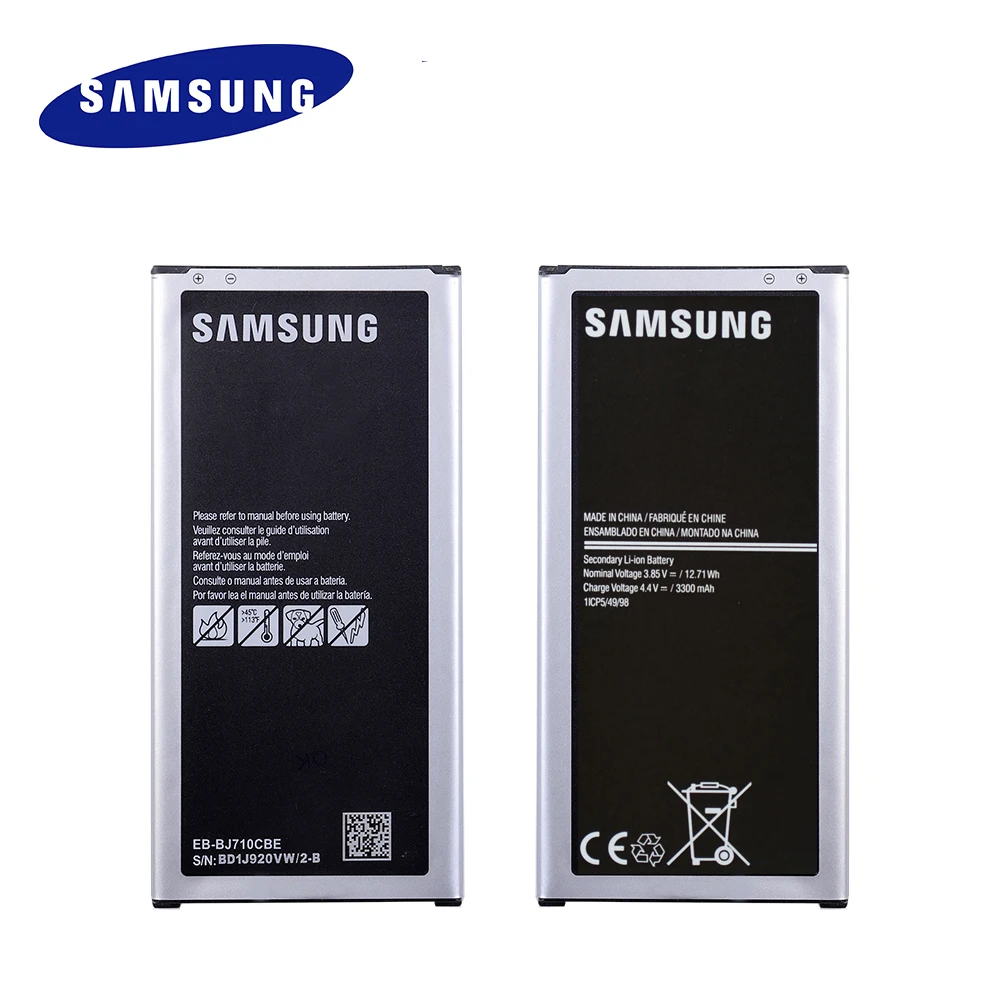 Сменный аккумулятор EB-BJ710CBE для samsung GALAXY J7 Edition 3300 мАч SM-J7108 телефонная батарея akku+ номер отслеживания