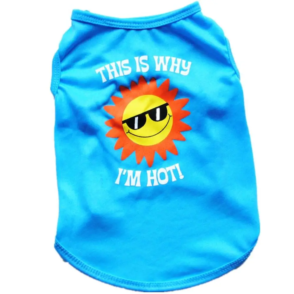 

2019 New Spring Summer Pet Vest Cheapest Dog Clothes Shirts Small Dog Cat 100% Brand New T-shirt Cartoon Dogs Clothing