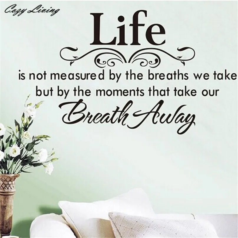 Wall Sticker Quotes 1 PC Life's Meaning Art Mural Home Decor Wall