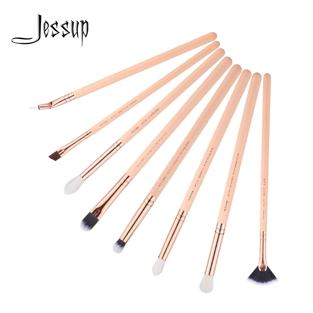 

New Jessup brushes 8pcs Makeup Brushes Set maquiagem profissional completa Eyeshadow Concealer Fan Liner Blending Brushes T457