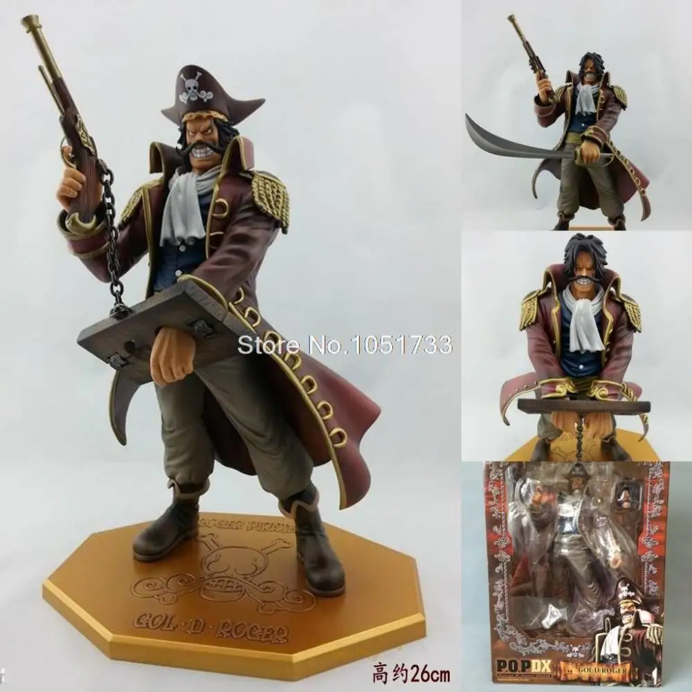 

Hot Anime One Piece Gol D Roger POP DX PVC Action Figure Collectible Model Toy