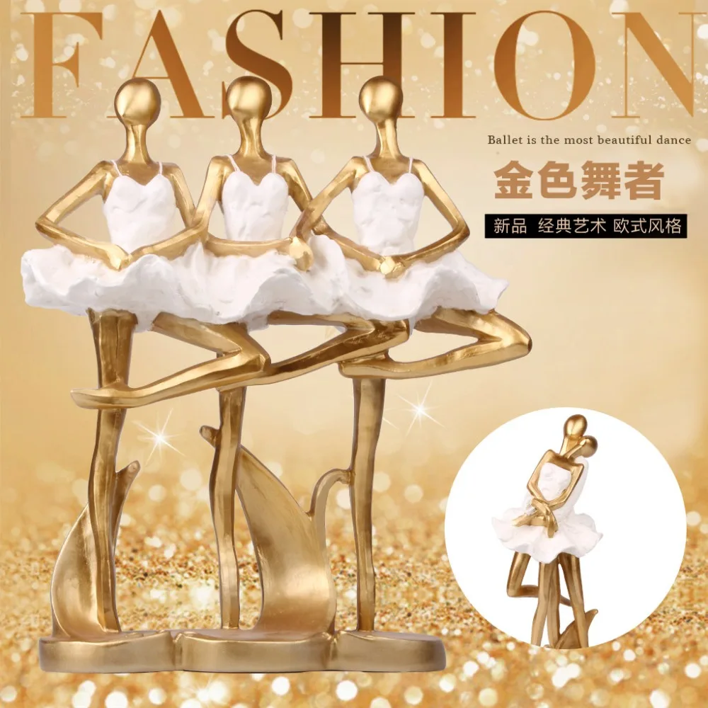 

European Chinese style abstract ballet dance Wedding Gift home desktop decor decoration ornaments(A672)