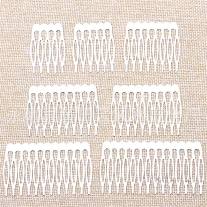 

50pcs Horse Eye Shape Metal Combs DIY Hair Accessories 6 sizes availabe