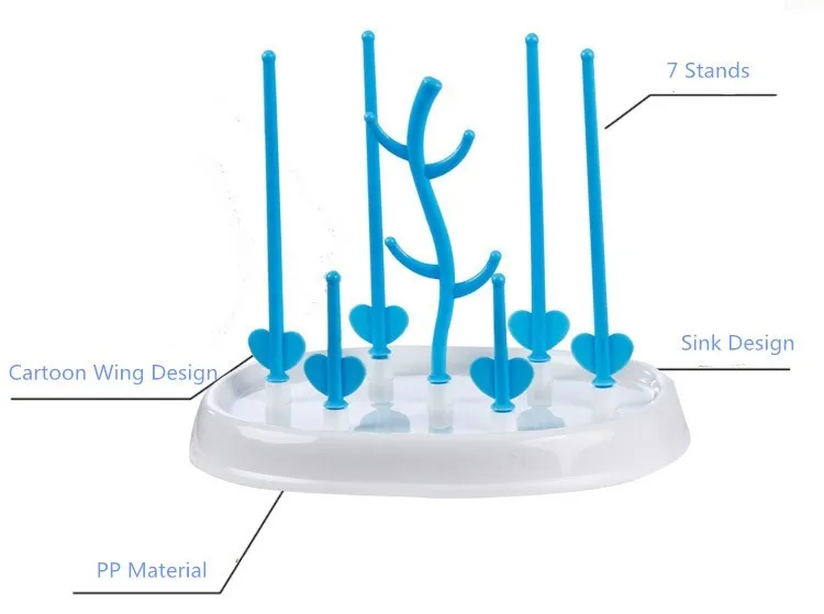Очень простая и красивая сушилка для бутылок Secagem и практичная сушилка для детских бутылочек в форме дерева