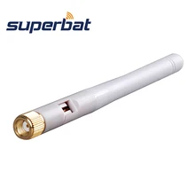 Superbat Wi-Fi антенна 2,4 ГГц 3 дБ всенаправленная RP-SMA Штекерный разъем 109 мм для беспроводного маршрутизатора резиновая утка антенна усилитель 2 шт