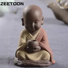 Украшение для автомобиля Будда, креативный бутик, фиолетовый песок, Будда, монах, чай, домашнее животное, керамические аксессуары для украшения дома