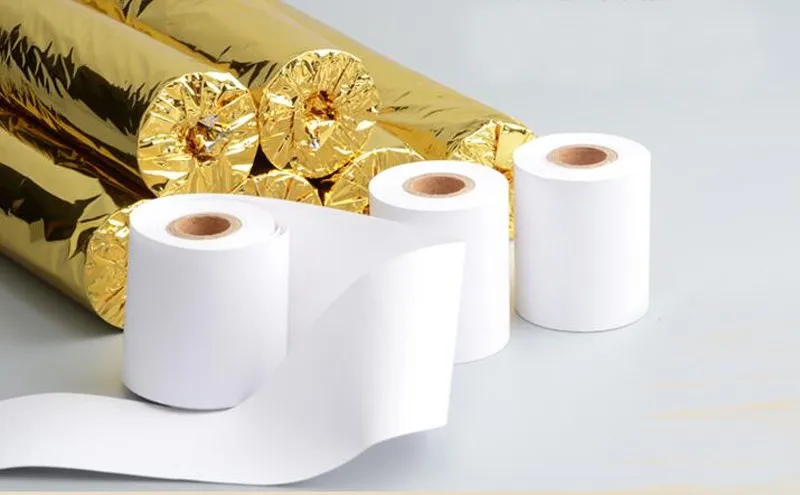 Утолщенная 4 рулона/лот термальная бумага 57x50 мм Высокое качество Чековая бумага POS Чековая бумага рулон бизнес-компания поставки