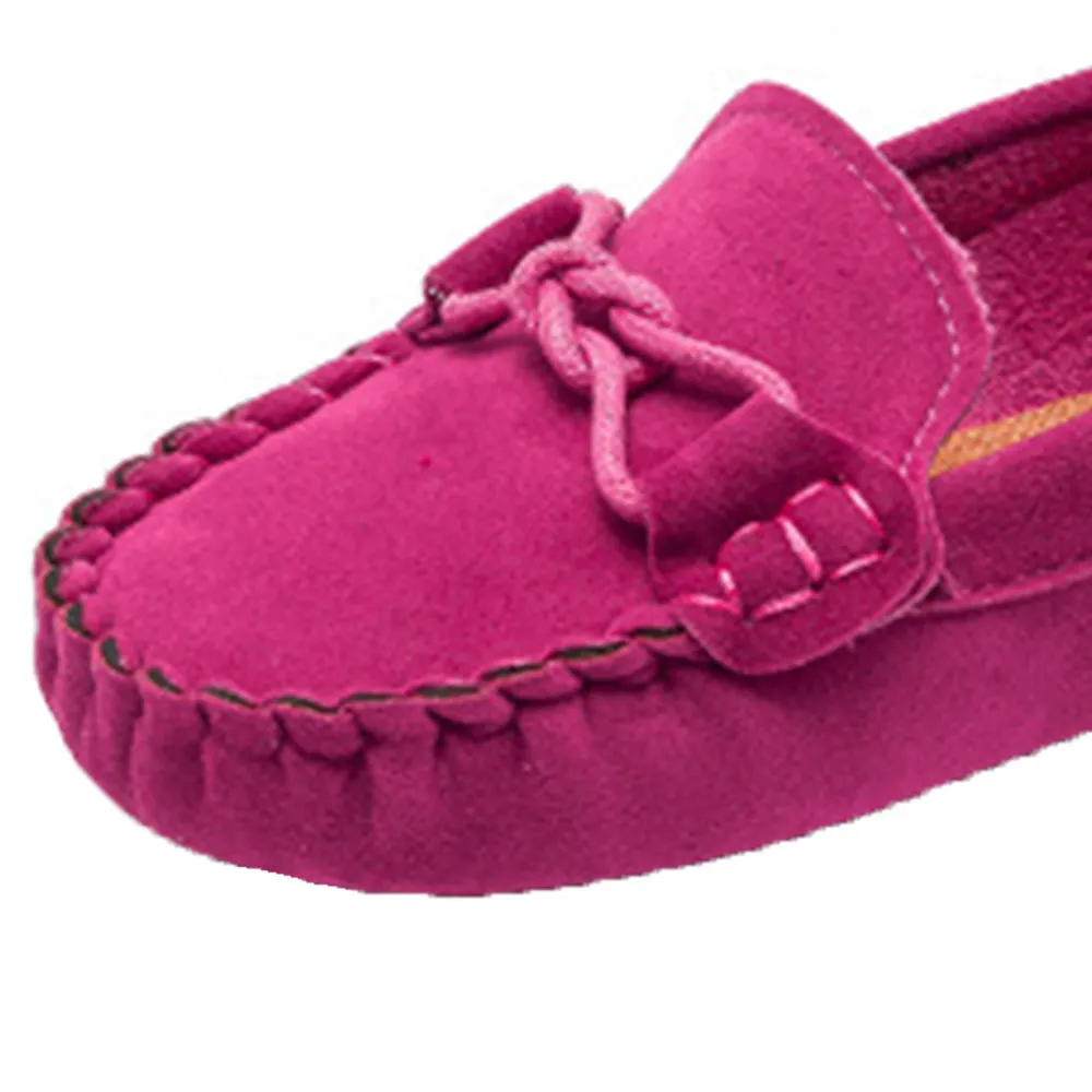 Демисезонный мягкой подошве детская обувь Кожа Повседневное стили мальчиков обувь для девочек модные удобные лоферы слипоны обувь для