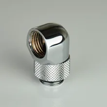 Black Silver G1/4'' thread 90 degree Rotary Fitting Adapter Rotating 90 degrees water cooling Adaptors metal connector цена Black Silver G1/4'' thread 90 degree Rotary Fitting Adapter Rotating 90 degrees water cooling Adaptors metal connector цены онлайн