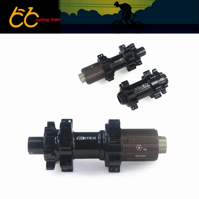 Cheap Bitex BX401F BX401R MTB Disc Brake 4 in 1 Hubs convertable wheel hubs replaceable bicycle hubs