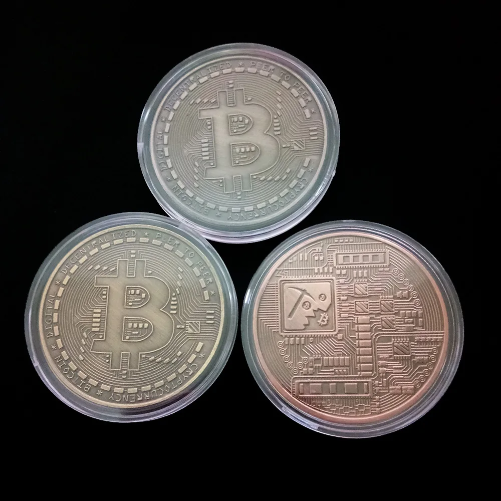 

Gold Plated Bitcoin Coin Collectible BitCoin Art Collection Gift Physical