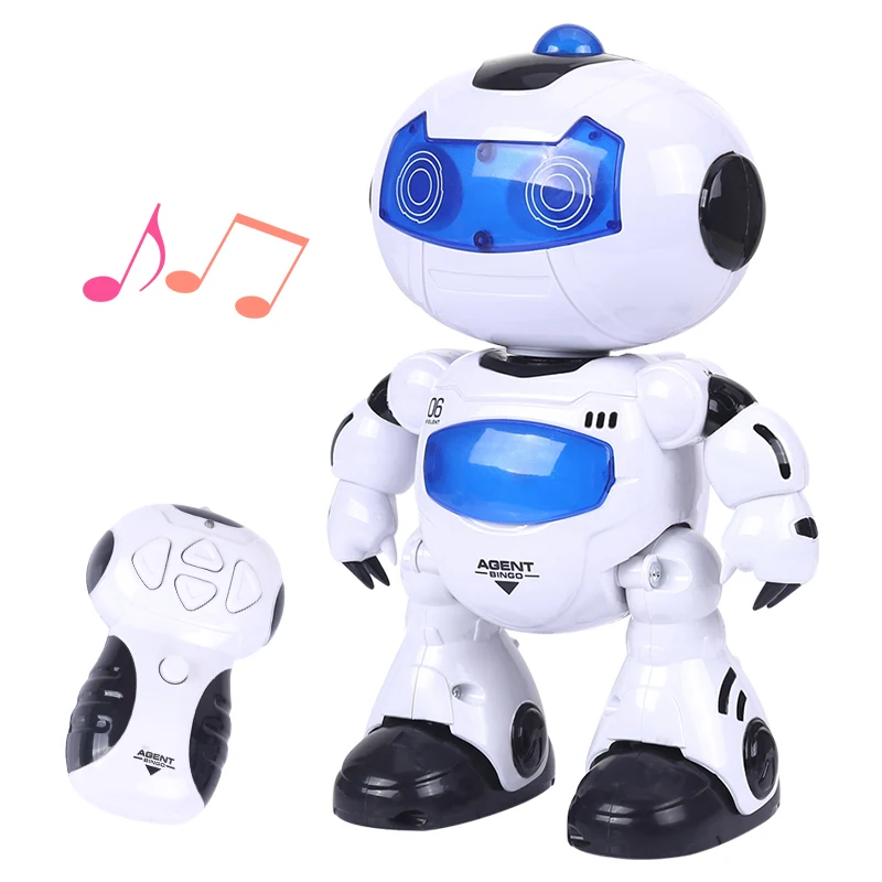 

Electric RC Remote Control Lamp Head Swings Robot Singing Lighting Dancing Walking Cute Cool Humanoid For Kids Gift Boys Toys