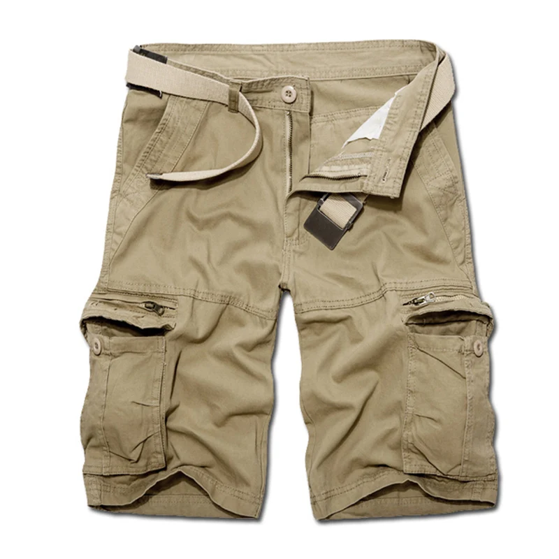Khaki Gray Black Army Green Cargo Shorts Men Summer Hot Sale Casual