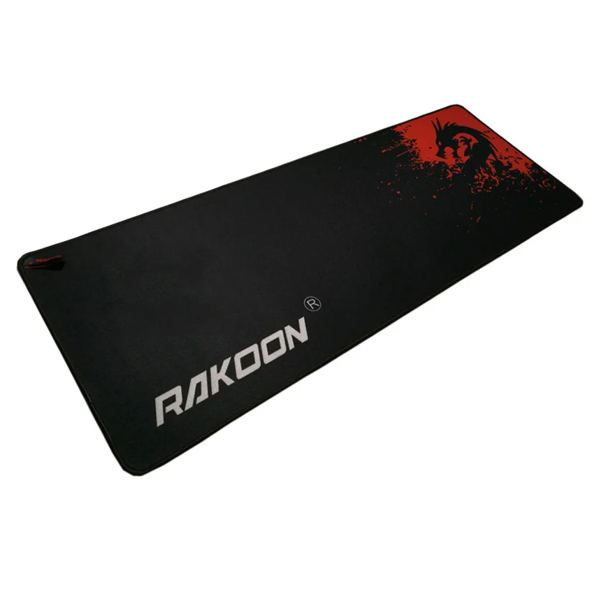 Rakoon Professional Gaming Mouse Pad Blue/Red Dragon 300x800mm PC Laptop Desktop Computer Mousepad Mat for Dot 2 Lol CSGO Gamer