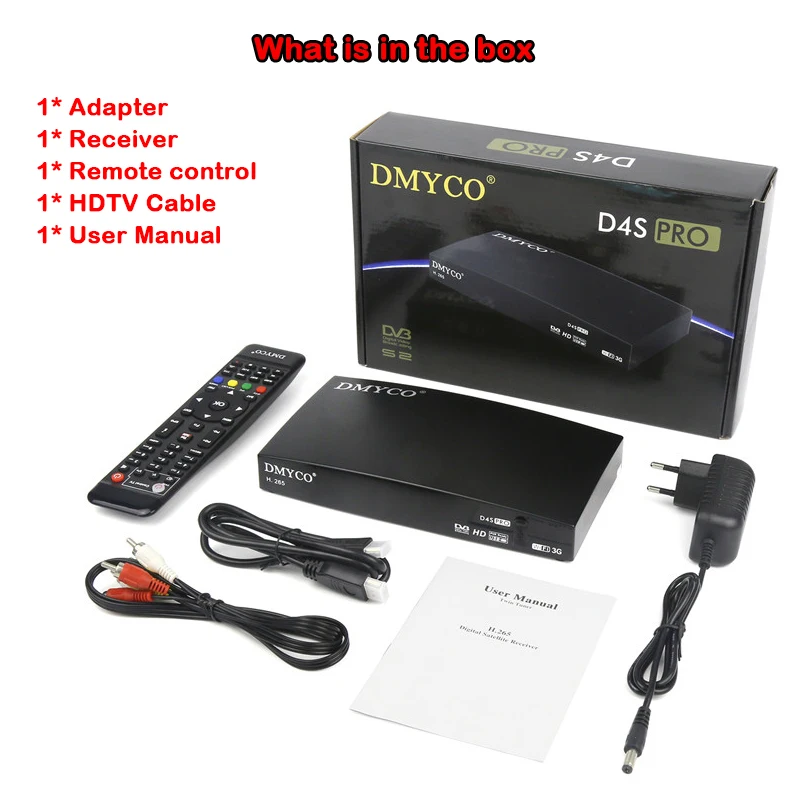D4SPRO DVB S2 Цифровой спутниковый рецептор HD 1080P двойной Тернер Biss Youtube 2 * LNB порт ТВ