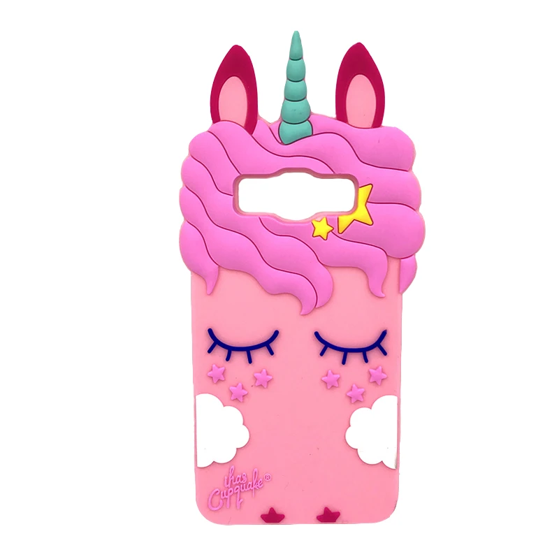 3D Cartoon Phone Case For Samsung Galaxy Core Prime G360 G3606 G3608 G3609 G361F G360H G360F LTE SM-G3606 G361H Silicone Cover - Цвет: Unicorn Pink