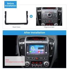 Seicane Двойной Дин Радио Фризовая DVD Gps декоративная рамка для 2010-2012 KIA CEED черточки объемного Панель отделка комплект установки