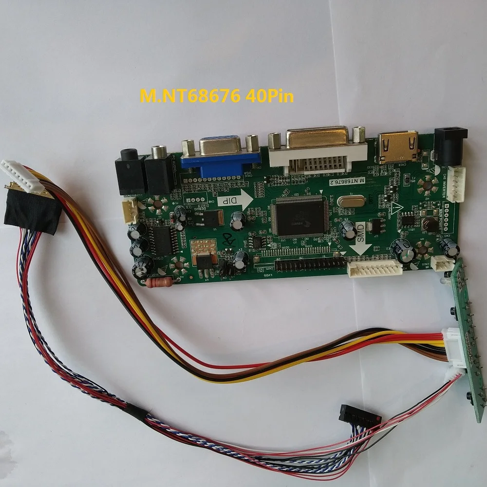 

Kit for LP116WH1-TLP1 40pin M.NT68676 DVI HDMI Monitor Panel 1366X768 Controller board LCD VGA 11.6" LED DIY LG display