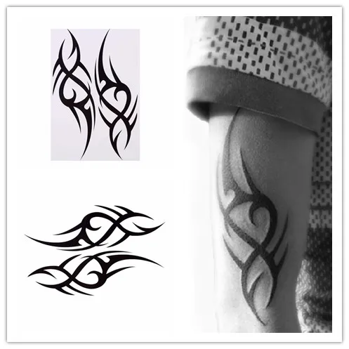 Black Totem Tattoo Stickers Man