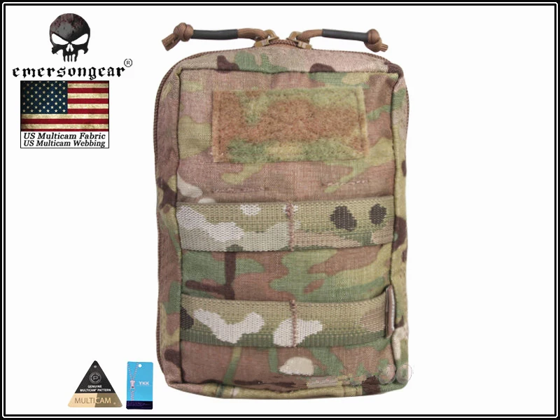 Emersongear страйкбол армейский 18*12,5*7 см Универсальный Чехол Molle военный нейлон боевое оборудование EM9287 Мультикам Койот коричневый черный AOR1 - Цвет: MC