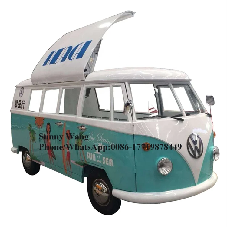 

4.32m food truck electric/non electric food cart big snack vending trailer