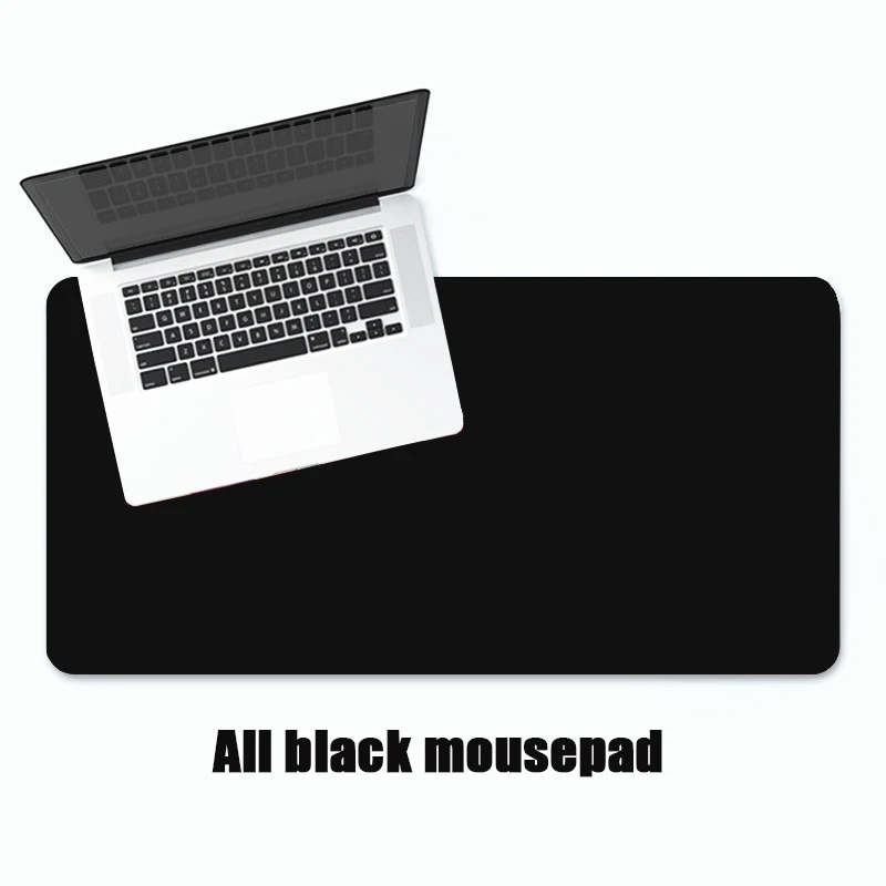 

Large All black Locking Edge Mousepad PC Computer Speed Gamer gaming mouse pad Whole Black For Laptop Notebook desk mat