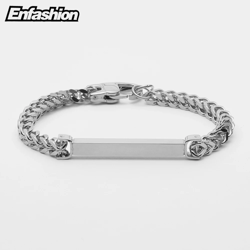 Enfashion персонализированные Заказные гравировальные именные браслеты из