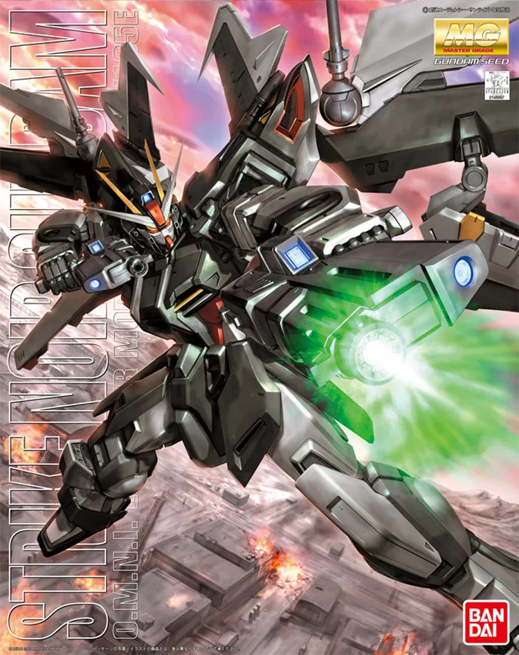 Bandai Gundam MG GAT-X105E Strike Noir мобильный костюм сборные модельные комплекты фигурки