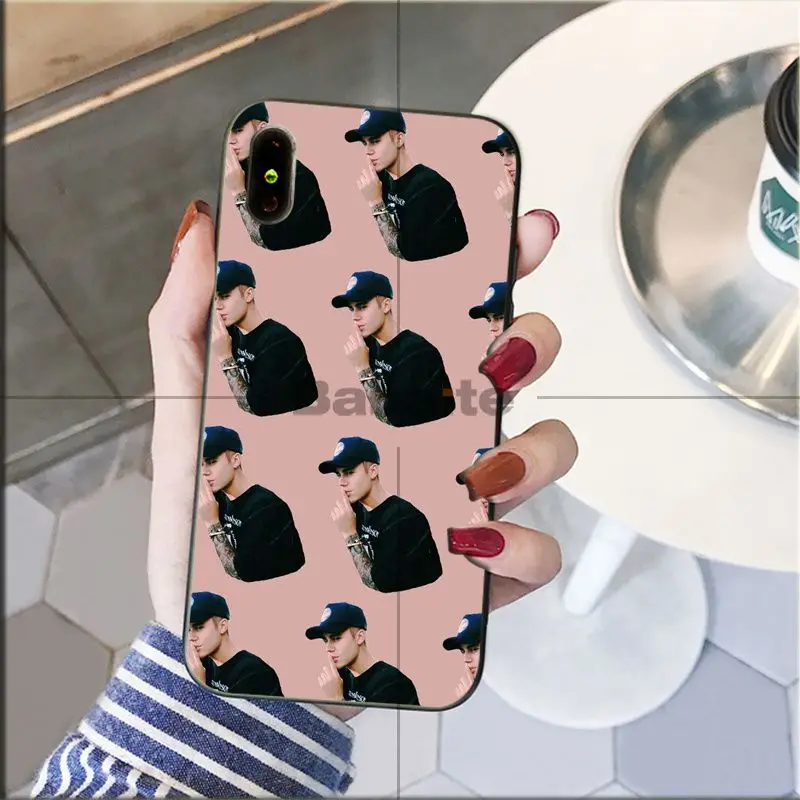 Babaite Popular Singer Justin bieber TPU black Phone Case Cover Shell for iPhone 8 7 6 6S Plus 5 5S SE XR X XS MAX Coque Shell