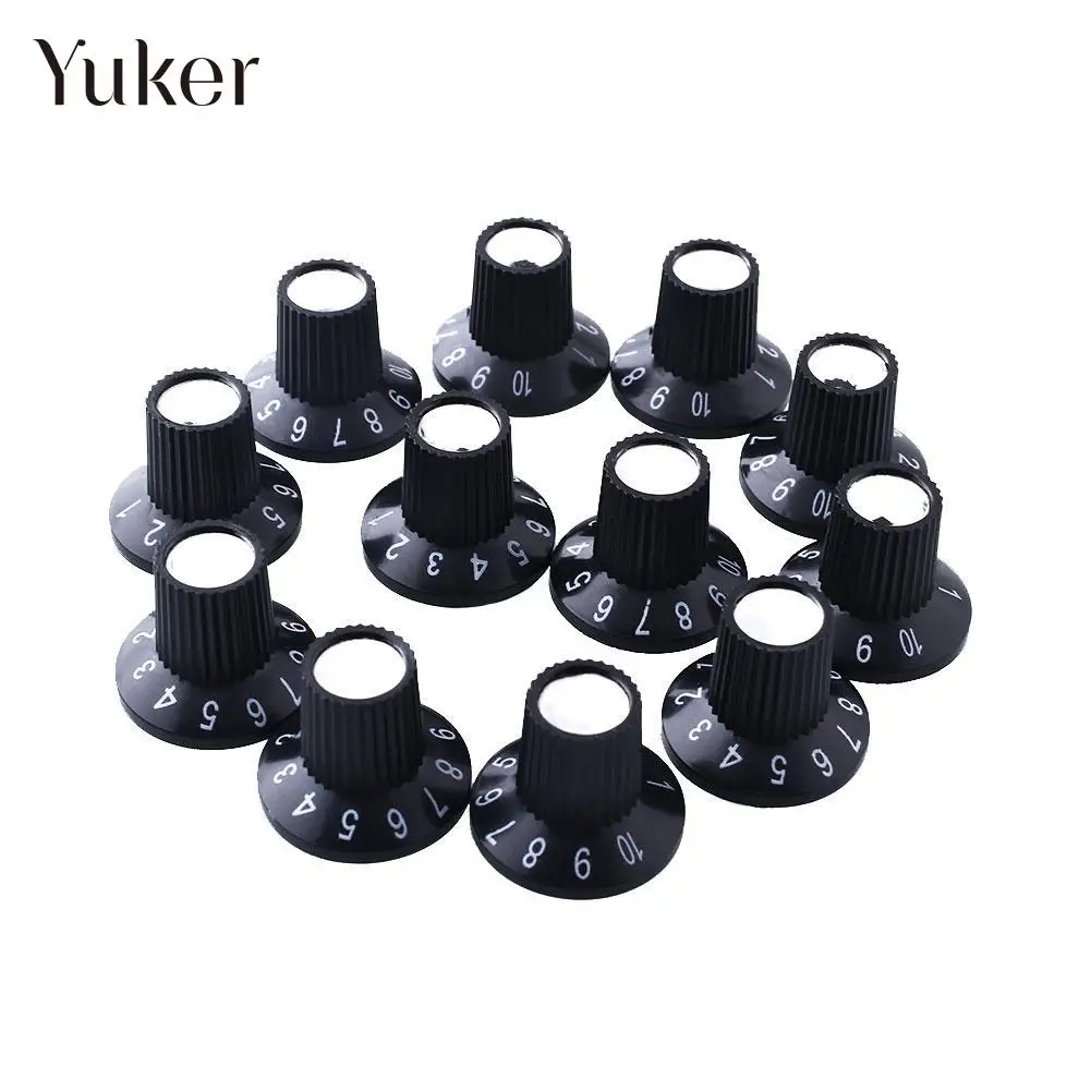 12x Guitar Amplifier Knob AMP Skirted Volume Tone Control Speed Knobs