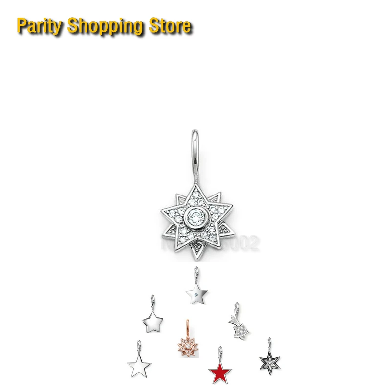 

ThomasPT1469 Pendant Two Stars Pendant Euro-American style Glam And Soul Fashion jewelry In Ts925 silver-plated Lovers' Pendant