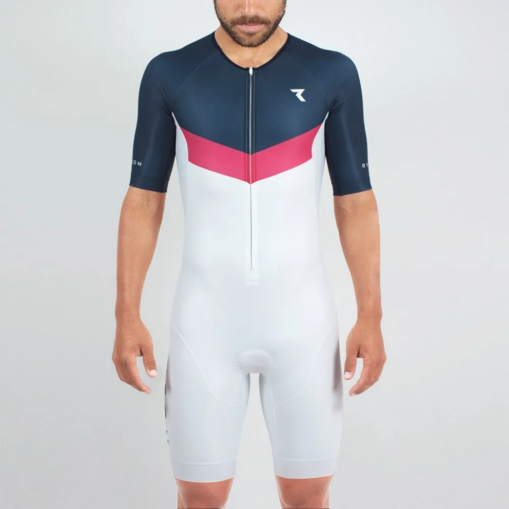 2019 RYZON الصيف الرجال النساء الترياتلون مايوه triatlon الدراجات جيرسي skinsuit ropa ciclismo ركب سباق الدراجة الملابس بذلة