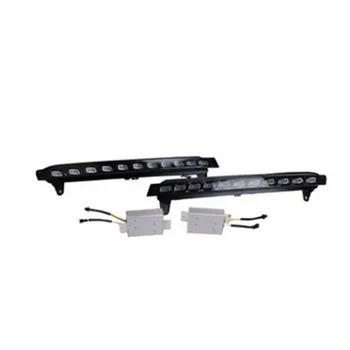 

For 2007-2010 Audi Q7 22-LED Direct Fit 22-LED Daytime Running Lights w/ yellow flicker Turn Signal