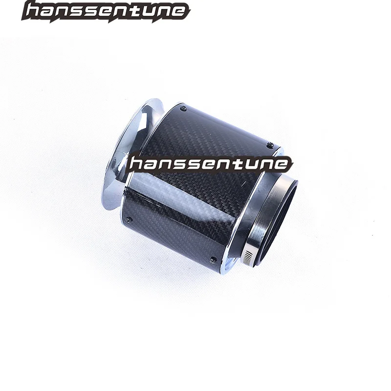 M size 15.5cm Universal Car Cold Air Filter Supercharger Hood AIR Intakes Carbon Air filter 76mm