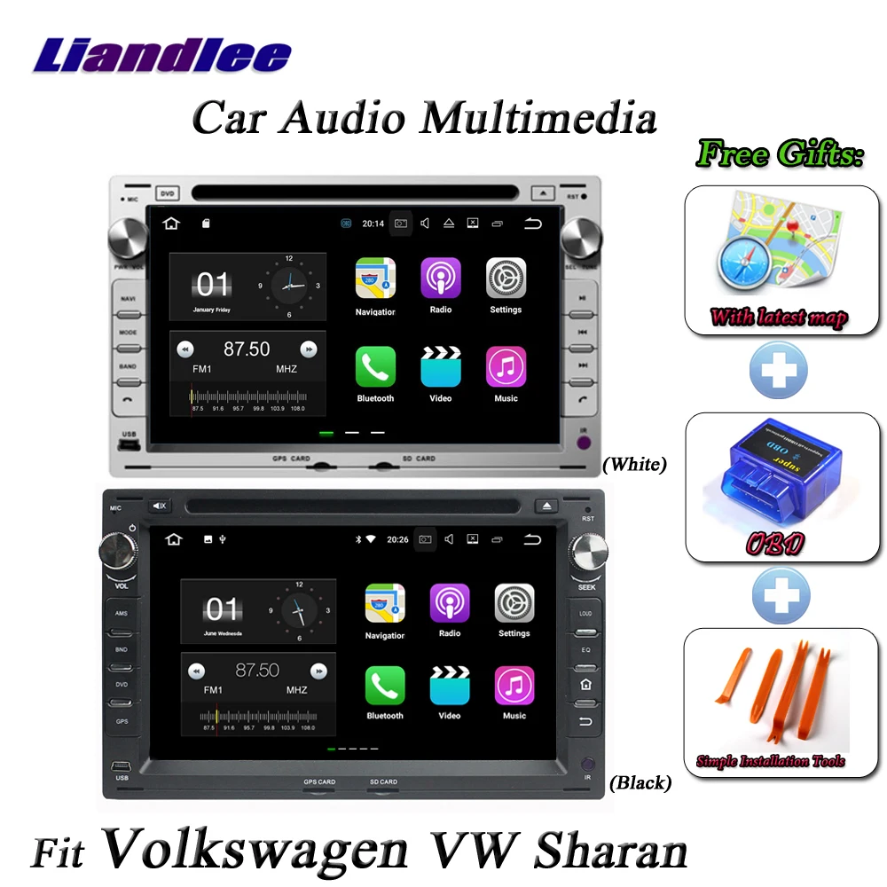 Flash Deal Liandlee Car Android System For Volkswagen Sharan Radio CD DVD Player GPS Nav Navi Navigation OBD BT TV HD Screen Multimedia 2