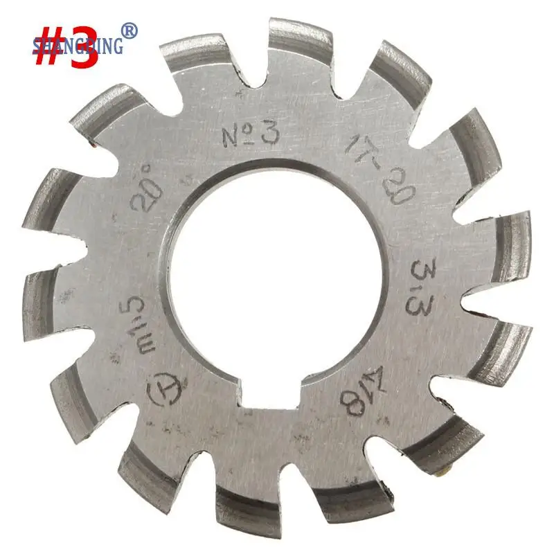 Diameter 22mm M1.5 PA 20 Degree 3 Involute Gear Cutters Set HSS High
