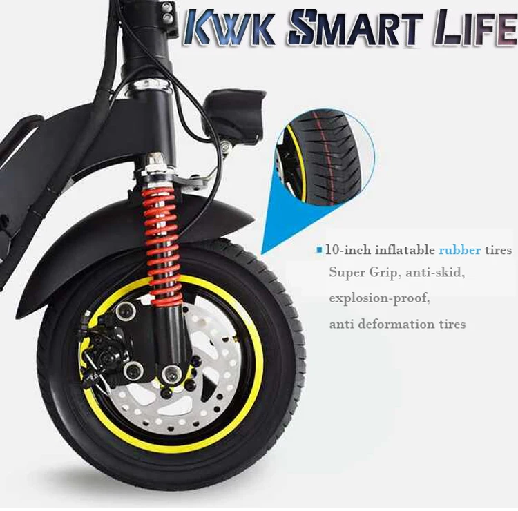 Kwheel H8 800 Вт Мощный электрический скутер 10 дюймов E-scooter