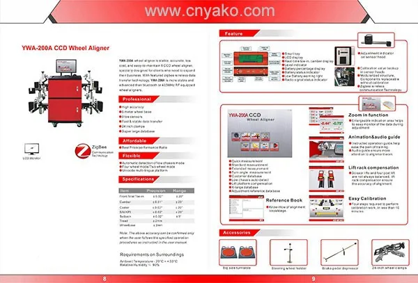 YAKO YWA-200A CCD выравниватель колес специальное предложение