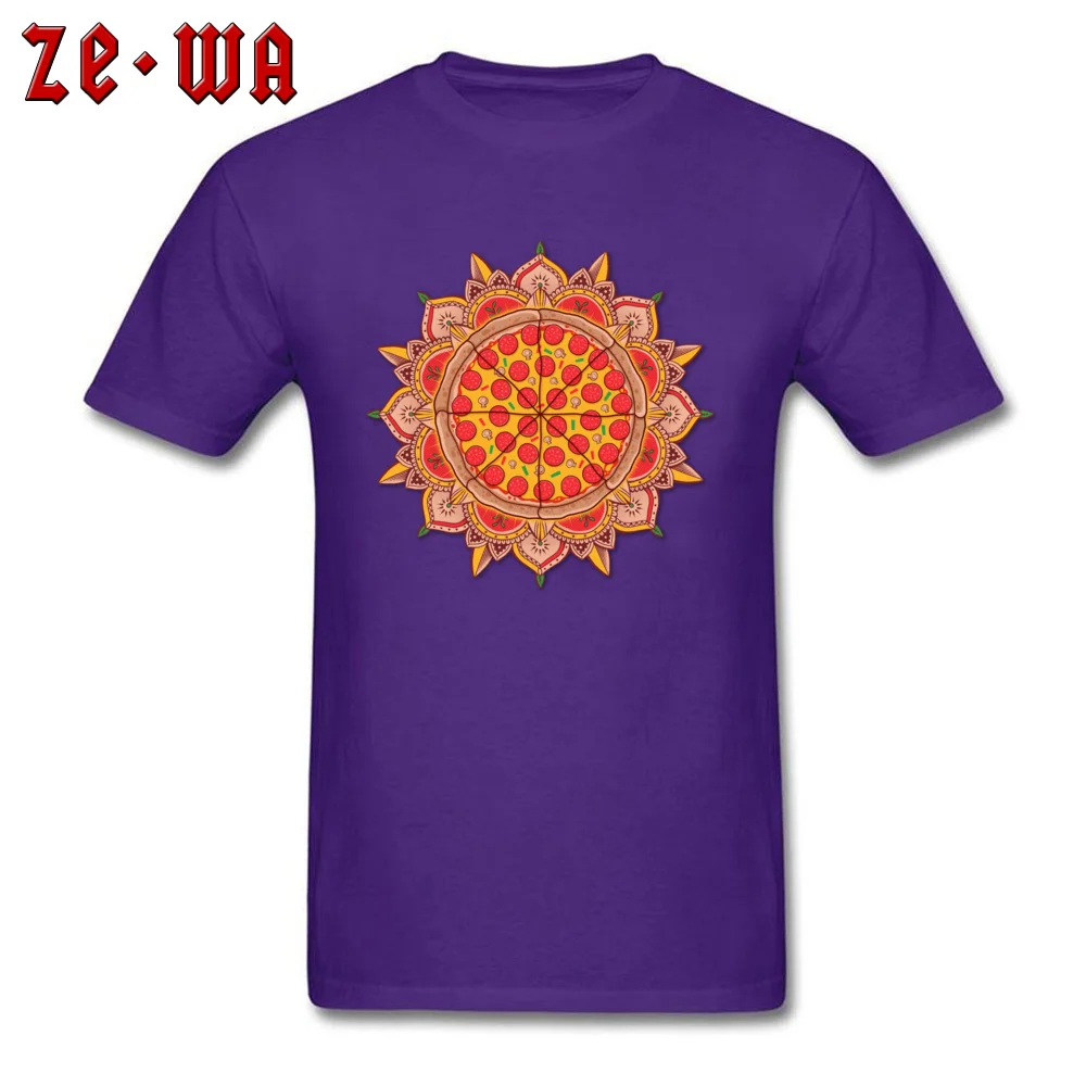 Sacred Pizza T-shirts Short Sleeve Funny Wholesale Men ostern Day Tops Shirts Funny T Shirts O Neck 100% Cotton Sacred Pizza purple