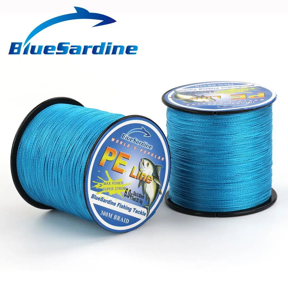 BlueSardine 300M Multifilament PE Braided Fishing Line Super Strong