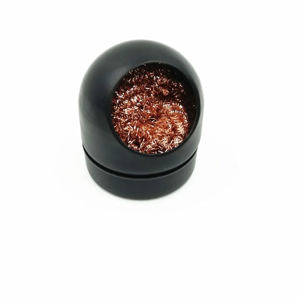 Desoldering Soldering Iron Cleaner Soldering Iron Tip Cleaner Mesh Filter Cleaning Nozzle Tip Copper Wire Ball Clean Ball Dross Box